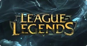 league of legends logo en fantasy sfeer